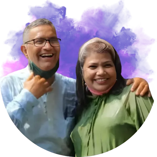 Vijay Sarate and Meena Sarate